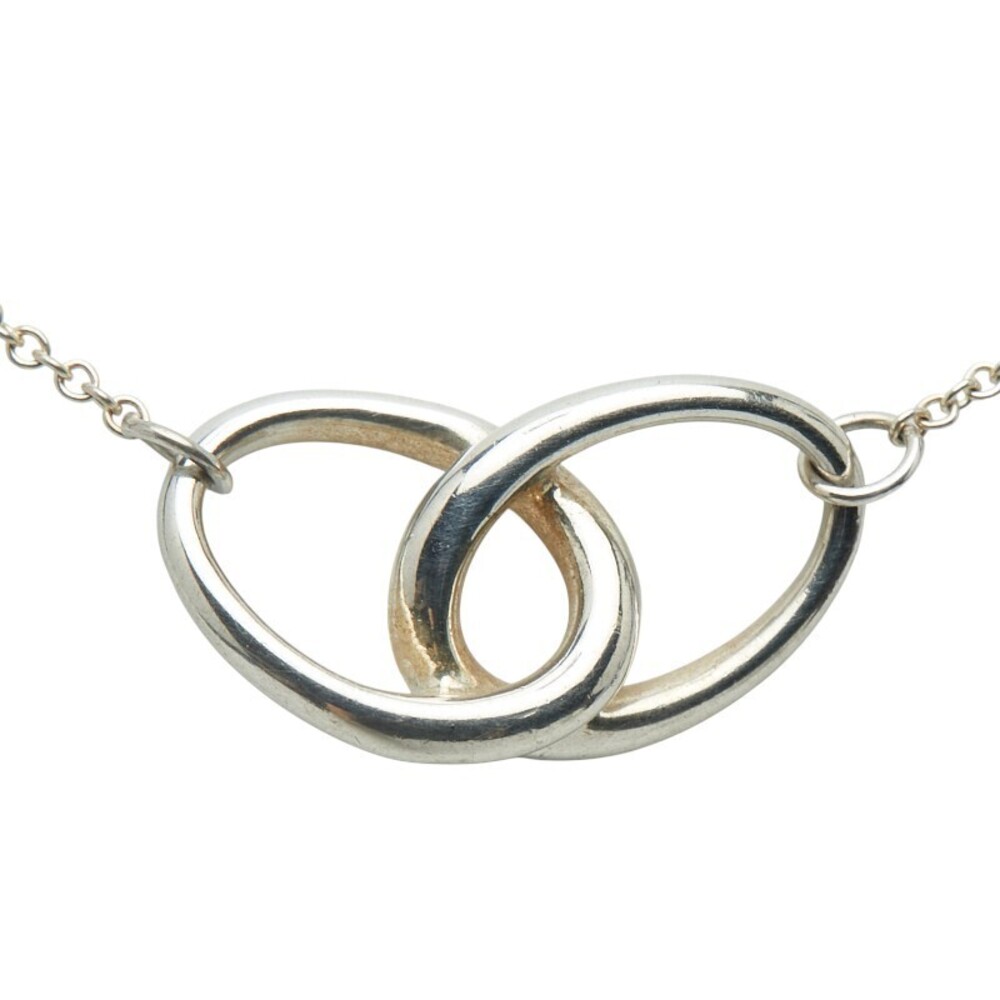 Tiffany Co Double Loop Necklace Silver